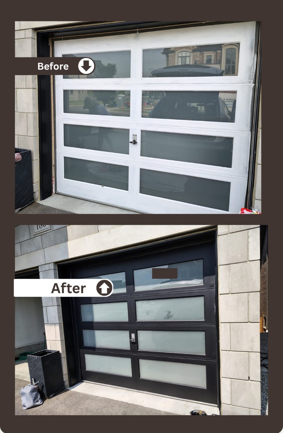 Garage door refinish